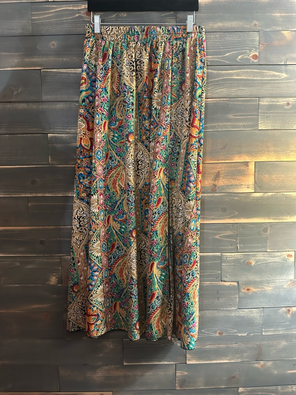 SHEIN Multicolor Paisley Maxi Skirt